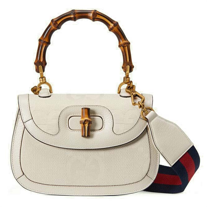 GUCCI BAMBOO 1947 MINI TOP HANDLE BAG ‎686864 （17*12*7.5cm)